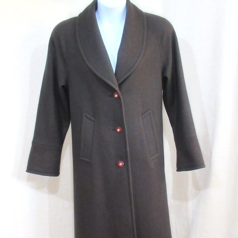 Vintage Jofeld by Forstmann Wool Blend Coat with Matching Scarf | Size 6 - Picture 2 of 16